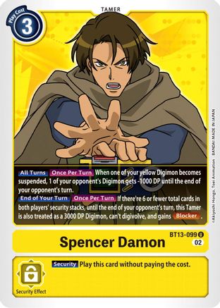 Spencer Damon (BT13-099)  Uncommon - Versus Royal Knights