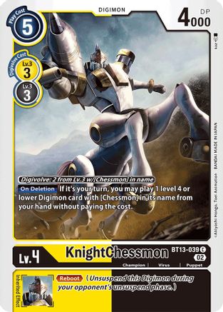 KnightChessmon BT13-039 (BT13-039)  Common - Versus Royal Knights