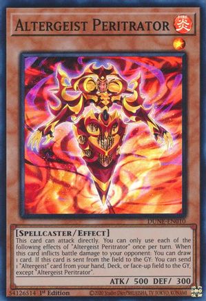 Altergeist Peritrator (DUNE-EN010) - Super Rare - 1st Edition - Duelist Nexus