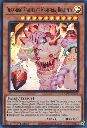 Dreaming Reality of Nemleria, Realized (DUNE-EN015) - Super Rare - Duelist Nexus