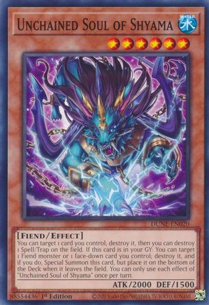 Unchained Soul of Shyama (DUNE-EN020) - Common - 1st Edition - Duelist Nexus