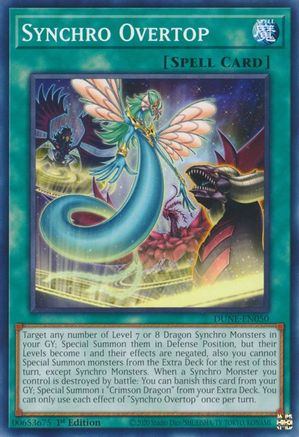 Synchro Overtop (DUNE-EN050) - Common - 1st Edition - Duelist Nexus
