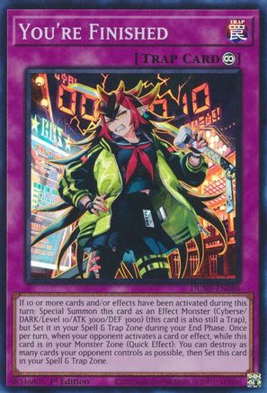 You're Finished (DUNE-EN080) - Super Rare - 1st Edition - Duelist Nexus