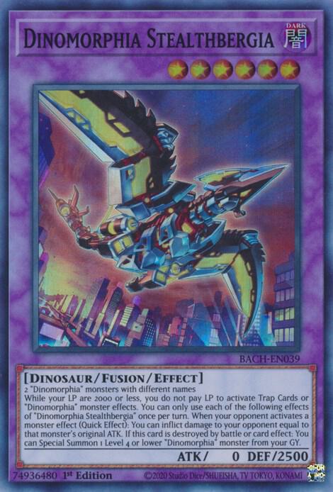 Dinomorphia Stealthbergia BACH-EN039 (Battle of Chaos)  - 1st Edition