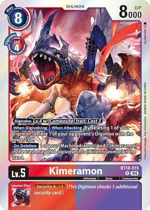 Kimeramon BT18 015 BT18-015 R (Release Special Booster 2.0)  - Foil