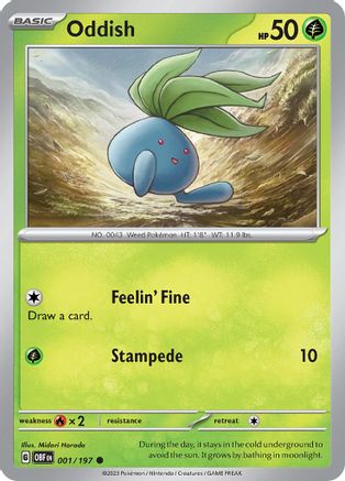 Oddish 1  - Common - SV03: Obsidian Flames