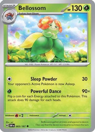 Bellossom 3  - Uncommon - SV03: Obsidian Flames