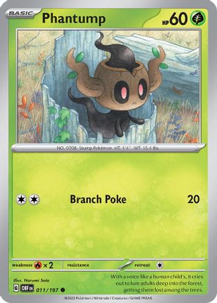 Phantump 11  - Common - SV03: Obsidian Flames