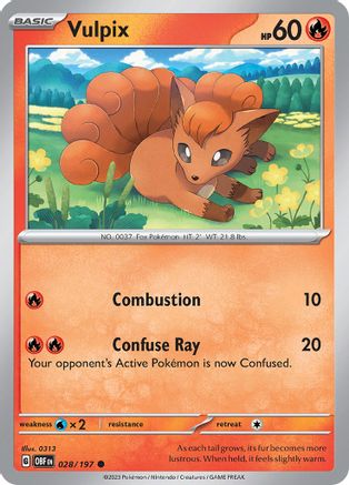 Vulpix 28  - Common - SV03: Obsidian Flames