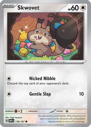 Skwovet 178  - Common - SV03: Obsidian Flames