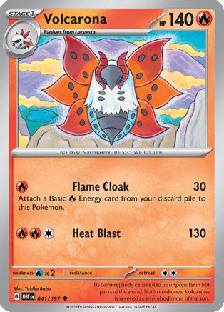 Volcarona 41  - Uncommon - SV03: Obsidian Flames