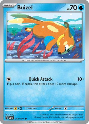 Buizel 48  - Common - SV03: Obsidian Flames