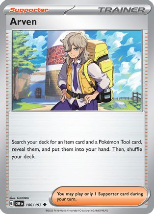 Arven 186  - Uncommon - SV03: Obsidian Flames