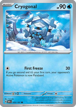 Cryogonal 55  - Common - SV03: Obsidian Flames
