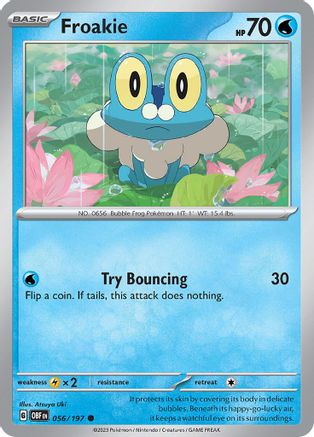 Froakie 56  - Common - SV03: Obsidian Flames
