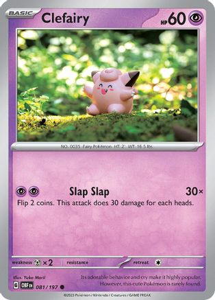 Clefairy 81  - Common - SV03: Obsidian Flames