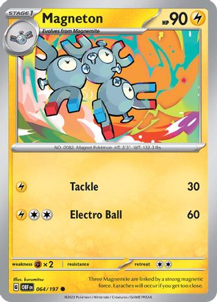 Magneton 64  - Common - SV03: Obsidian Flames