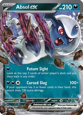 Absol ex - 135/197 135 Holofoil - Double Rare - SV03: Obsidian Flames