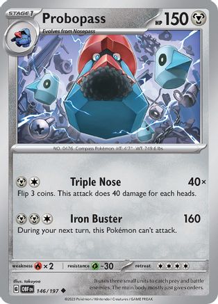 Probopass 146  - Uncommon - SV03: Obsidian Flames
