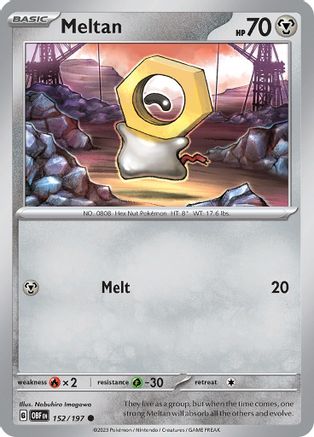 Meltan 152  - Common - SV03: Obsidian Flames