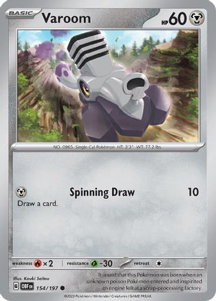 Varoom - 154/197 154  - Common - SV03: Obsidian Flames