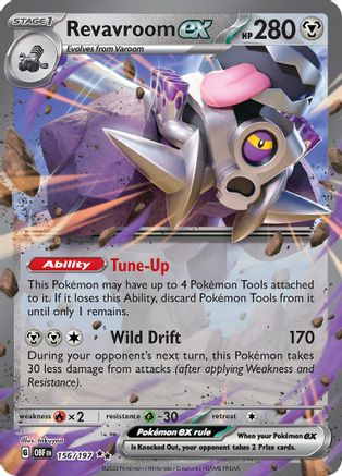 Revavroom ex 156 Holofoil - Double Rare - SV03: Obsidian Flames