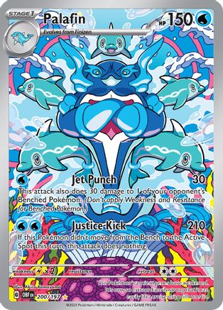 Palafin - 200/197 200 Holofoil - Illustration Rare - SV03: Obsidian Flames