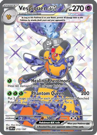 Vespiquen ex - 212/197 212 Holofoil - Ultra Rare - SV03: Obsidian Flames