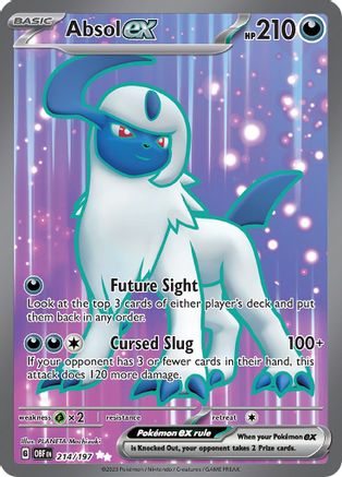 Absol ex - 214/197 214 Holofoil - Ultra Rare - SV03: Obsidian Flames