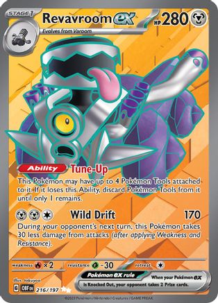 Revavroom ex - 216/197 216 Holofoil - Ultra Rare - SV03: Obsidian Flames
