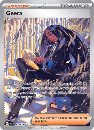 Geeta - 226/197 226 Holofoil - Special Illustration Rare - SV03: Obsidian Flames