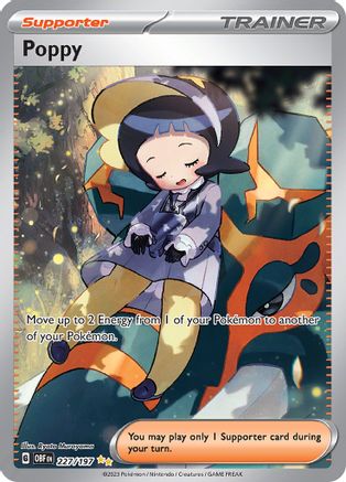 Poppy - 227/197 227 Holofoil - Special Illustration Rare - SV03: Obsidian Flames