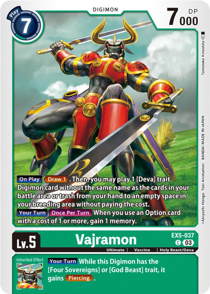 Vajramon EX5-037 C (Animal Colosseum) 