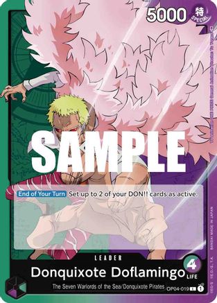 Donquixote Doflamingo (019) (OP04-019) - Normal Leader - Kingdoms of Intrigue