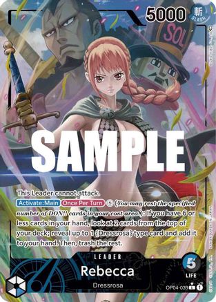 Rebecca (039) (Alternate Art) (OP04-039) - Foil Leader - Kingdoms of Intrigue