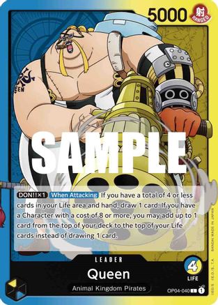 Queen (040) (OP04-040) - Normal Leader - Kingdoms of Intrigue