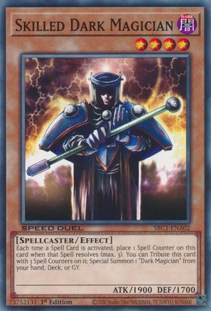 Skilled Dark Magician (SBC1-ENA02) - Common - 1st Edition - Speed Duel: Streets of Battle City