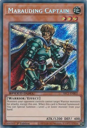 Marauding Captain (Secret Rare) (SBC1-ENB02) - Secret Rare - 1st Edition - Speed Duel: Streets of Battle City