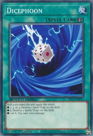 Dicephoon (SBC1-ENB11) - Common - 1st Edition - Speed Duel: Streets of Battle City