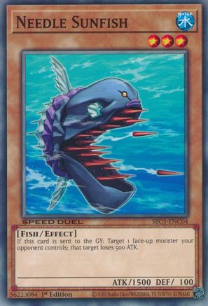 Needle Sunfish (SBC1-ENC04) - Common - Speed Duel: Streets of Battle City