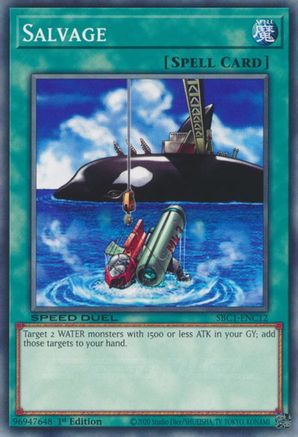 Salvage (SBC1-ENC12) - Common - 1st Edition - Speed Duel: Streets of Battle City