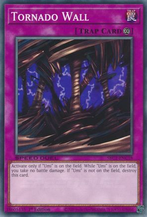 Tornado Wall (SBC1-ENC18) - Common - Speed Duel: Streets of Battle City