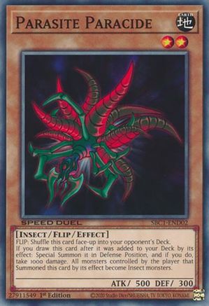 Parasite Paracide (SBC1-END02) - Common - Speed Duel: Streets of Battle City