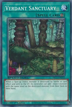 Verdant Sanctuary (SBC1-END15) - Common - 1st Edition - Speed Duel: Streets of Battle City