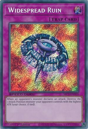 Widespread Ruin (Secret Rare) (SBC1-END20) - Secret Rare - 1st Edition - Speed Duel: Streets of Battle City