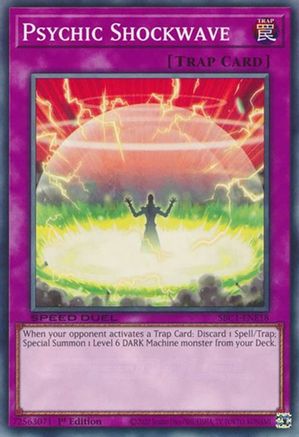 Psychic Shockwave (SBC1-ENE18) - Common - 1st Edition - Speed Duel: Streets of Battle City