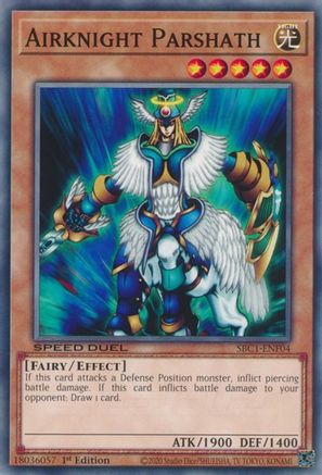 Airknight Parshath (SBC1-ENF04) - Common - 1st Edition - Speed Duel: Streets of Battle City