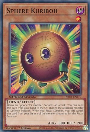 Sphere Kuriboh (SBC1-ENF10) - Common - 1st Edition - Speed Duel: Streets of Battle City