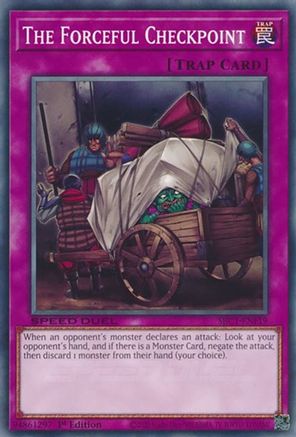 The Forceful Checkpoint (SBC1-ENF19) - Common - 1st Edition - Speed Duel: Streets of Battle City