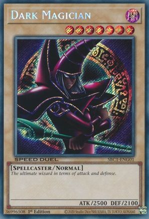 Dark Magician (G) (Secret Rare) (SBC1-ENG01) - Secret Rare - Speed Duel: Streets of Battle City